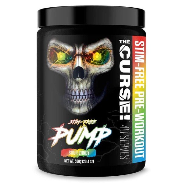 JNX Sports The Curse! Stim-Free Pump, Sour Candy, sporto papildas, energijos stiprintuvas