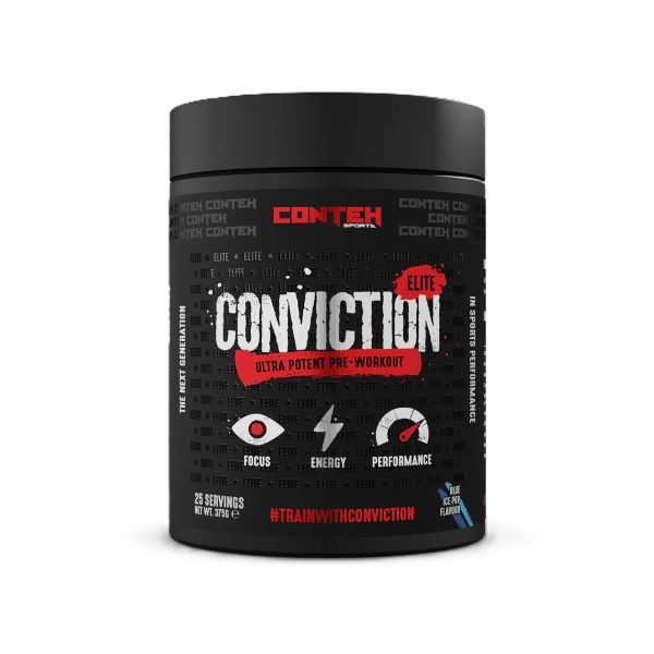 Conteh Sports Conviction Elite, mėlynas ledų skonio, 400 g, sporto papildas