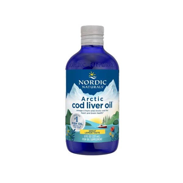Nordic Naturals Arctic Cod Liver Oil, 1060mg Lemon - 237 ml, maisto papildas