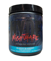 ProSupps Hyde Nightmare, Black N' Blueberry - 295 g, sporto papildas, prieš treniruotę