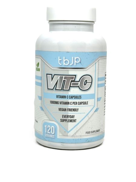 Trained by JP Vit C - 120 kapsulių, maisto papildas, vitamino C kapsulės
