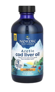 Nordic Naturals Arctic Cod Liver Oil, 1060mg Orange - 237 ml. maisto papildas