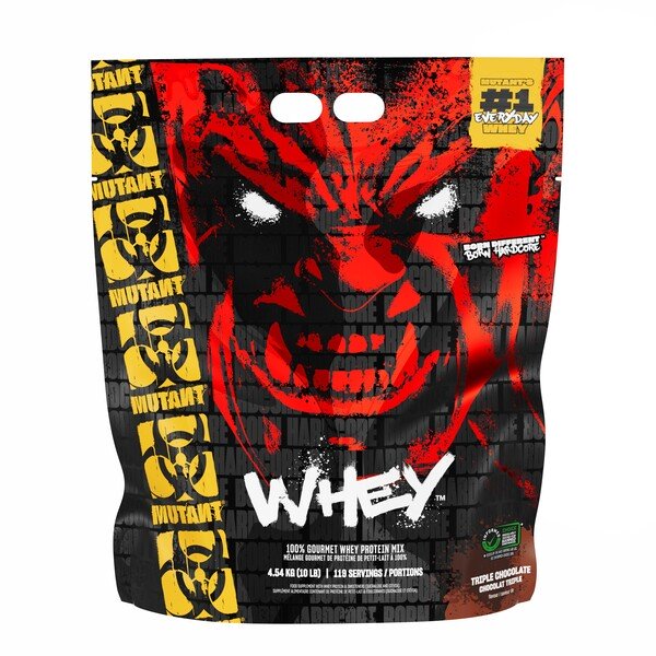 Mutant Whey, Triple Chocolate - 4540 g maisto papildas