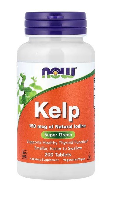 NOW Foods Kelp, 150mcg - 200 tablečių