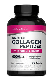 NeoCell kolageno peptidai su vitaminu C ir biotinu, 90 tablečių