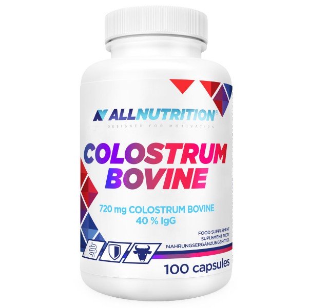 Allnutrition Colostrum Bovine, 720mg - 100 kapsulių, maisto papildas, imunitetui