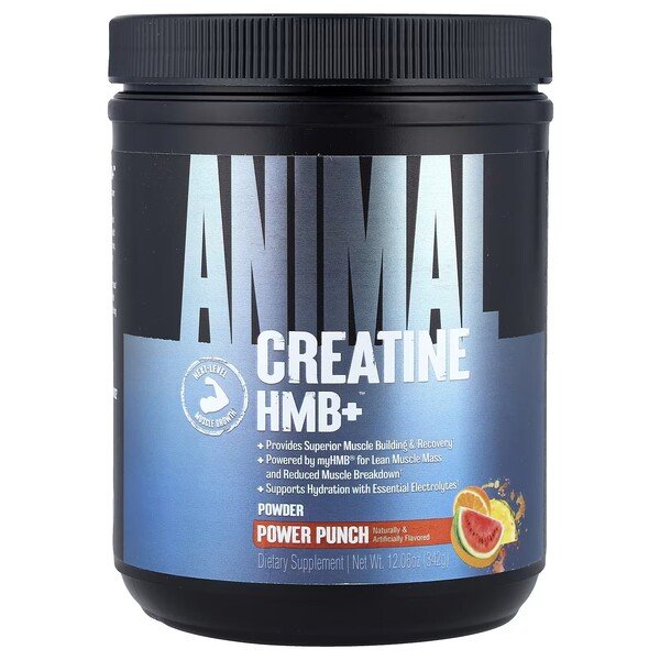 Animal Creatine HMB+, Power Punch - 342 gramų