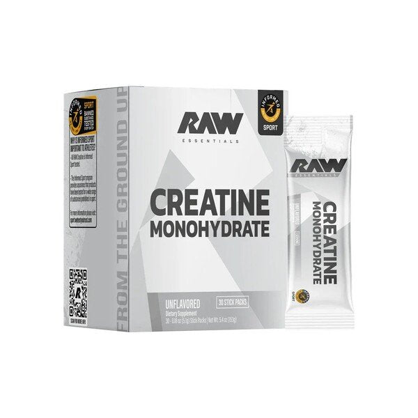Kreatino monohidrato pakelis, be skonio, sporto papildas