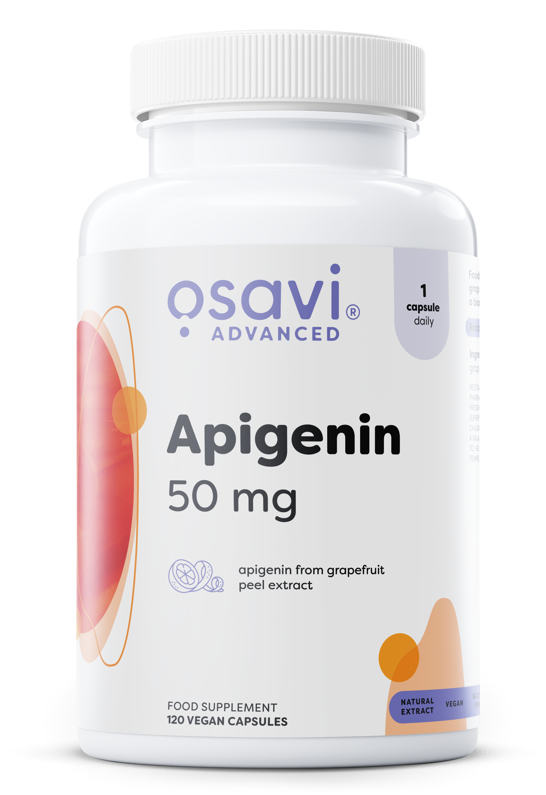 Osavi Apigenin, 50mg - 120 kapsulių, maisto papildas sveikatai