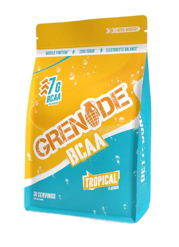 Grenade BCAA, Tropical - 390 gramų maisto papildas, sporto papildas, amino rūgštys, BCAA, EAA, sporto papildas