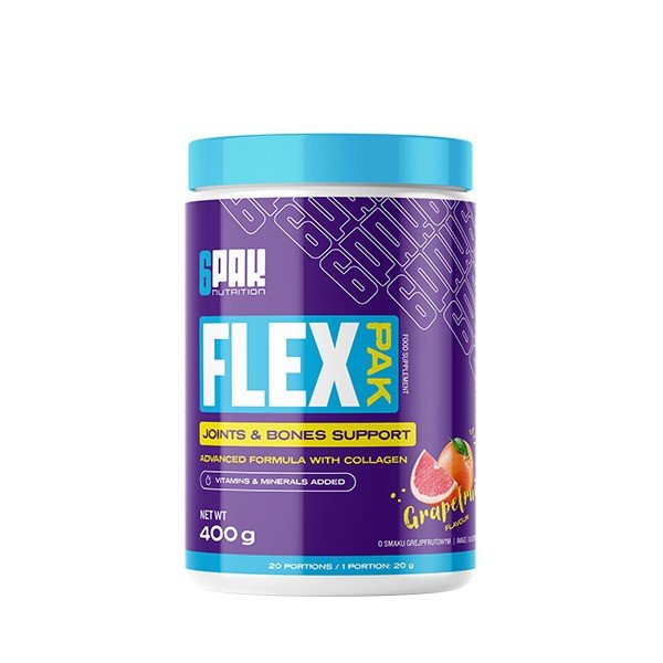 6PAK Flex Pak, Fruit Punch - 400 g maisto papildas sanariams