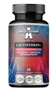 Maisto papildo kapsulės apollo's hegemonijos Lactoferrin+ su Vit C ir Arabinogalactan