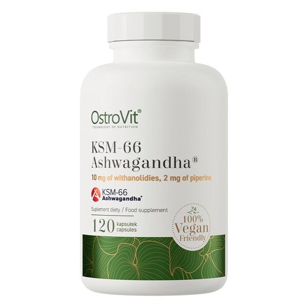 OstroVit KSM-66 Ashwagandha maisto papildas kapsulės