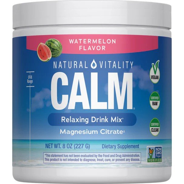 Magnio milteliai Watermelon, Natural Vitality Calm