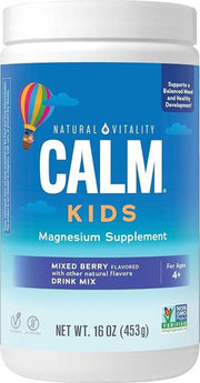 Natural Vitality Calm Kids, Mixed Berry, 453g, maisto papildas vaikams