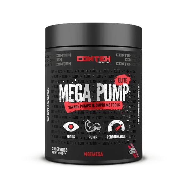 Conteh Sports Mega Pump Elite, Cherry - 390 g maisto papildas sportui
