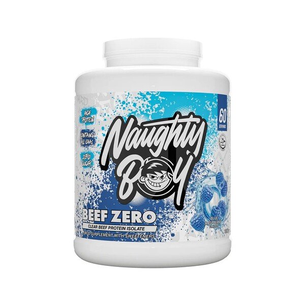 1800 Blue Raspberry Naughty Boy Beef Zero, Blue Raspberry - 1800 gramų – Herbora