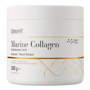 OstroVit Marine Collagen & Hyaluronic Acid, Coconut Peach - 200 gramų