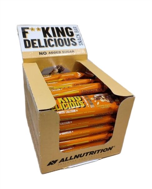 Allnutrition Fitking užkandžių juostelės, karamelinis žirnis, 24 vnt.