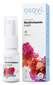 Osavi Multivitamin CoQ10 oralinis purškalas, apelsinų skonis, 25 ml