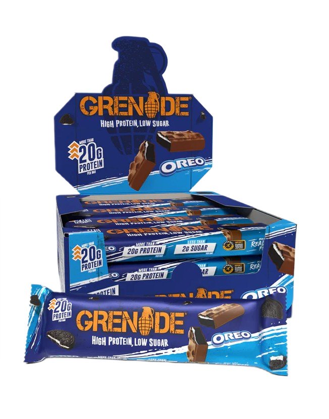 Grenade baltyminės užkandžių juostelės, OREO, 12 vnt.