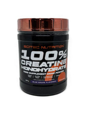 SciTec 100% Creatine Monohydrate, Blue Grape - 300 gramų
