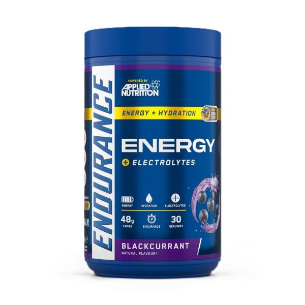 Applied Nutrition Endurance Energy + Hydration, Blackcurrant, energijos papildas, elektrolitai, sporto maistas