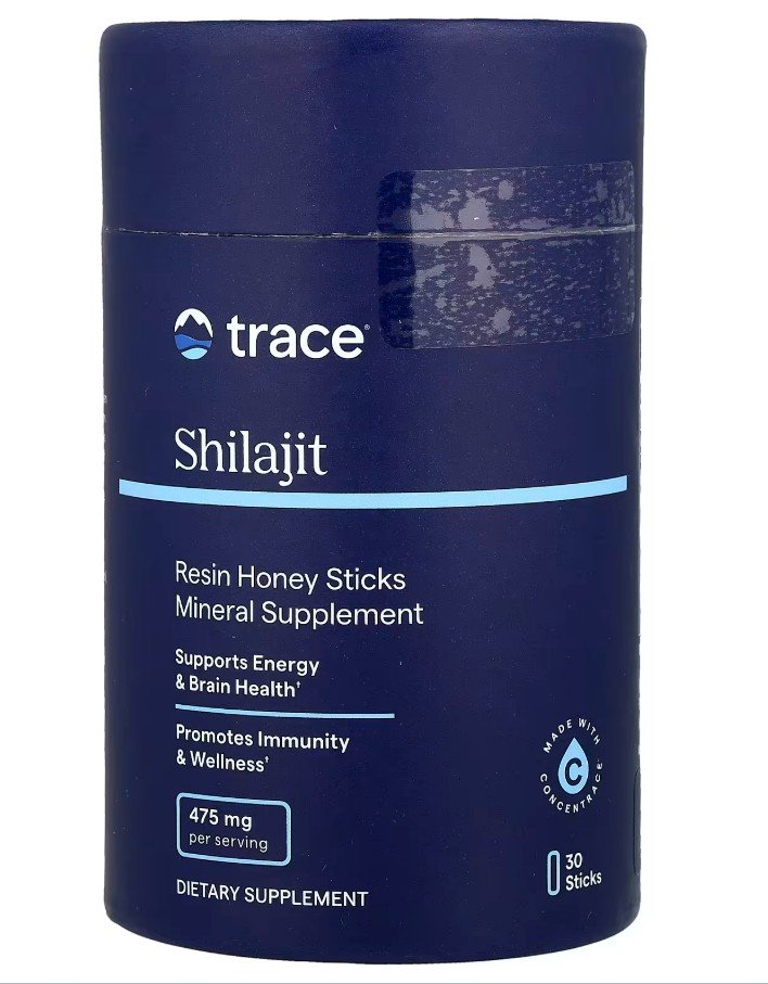 Trace Minerals Shilajit Resin Sticks, Honey - 30 x 8g maisto papildas