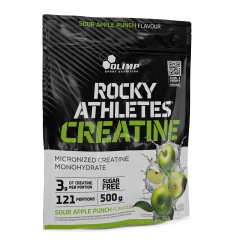 Kreatino papildas, Olimp Nutrition Rocky Athletes Creatine, Sour Apple Punch