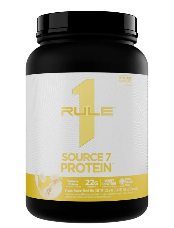 Rule One baltymų milteliai Banana Creme, 809 g