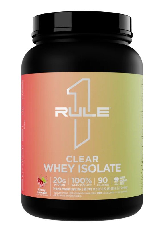 Rule One Clear Whey Isolate, Cherry Limeade - 689 gramų