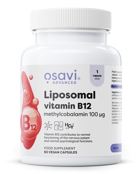 Liposominiai papildai, Osavi, Vitaminai ir mineralai, Vitaminas B12, maisto papildas