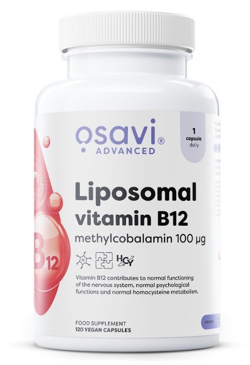 Liposominis vitaminas B12 maisto papildas kapsulės