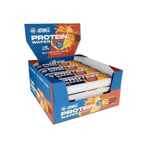 Applied Nutrition Protein Wafer, Milk Chocolate Caramel - 12 x 39g