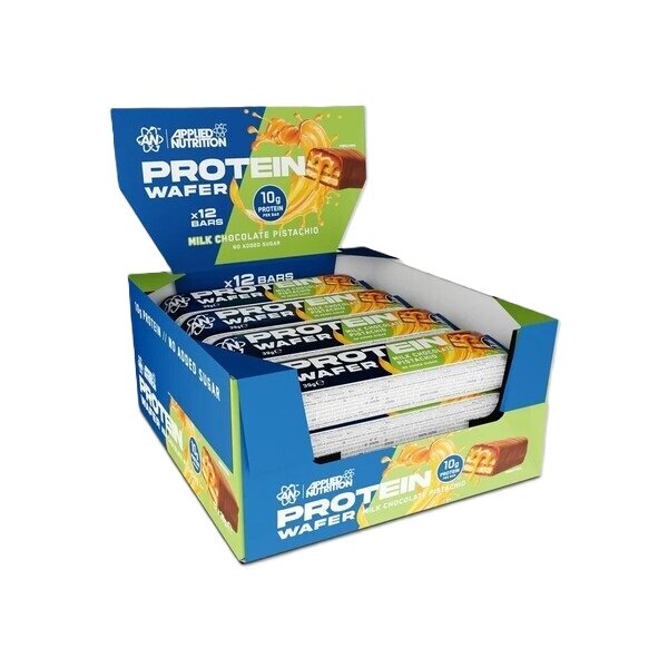 Applied Nutrition Protein Wafer, Milk Chocolate Pistachio - 12 x 39g