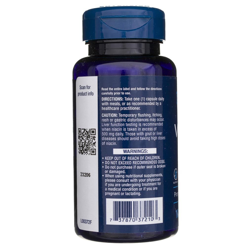 "Life Extension" vitaminas B3 niacinas 500 mg - 100 kapsulių – Herbora