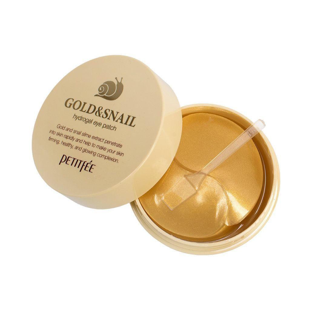"Petitfee Gold&amp;Snail" hidrogeliniai akių įklotai - 60 vnt.